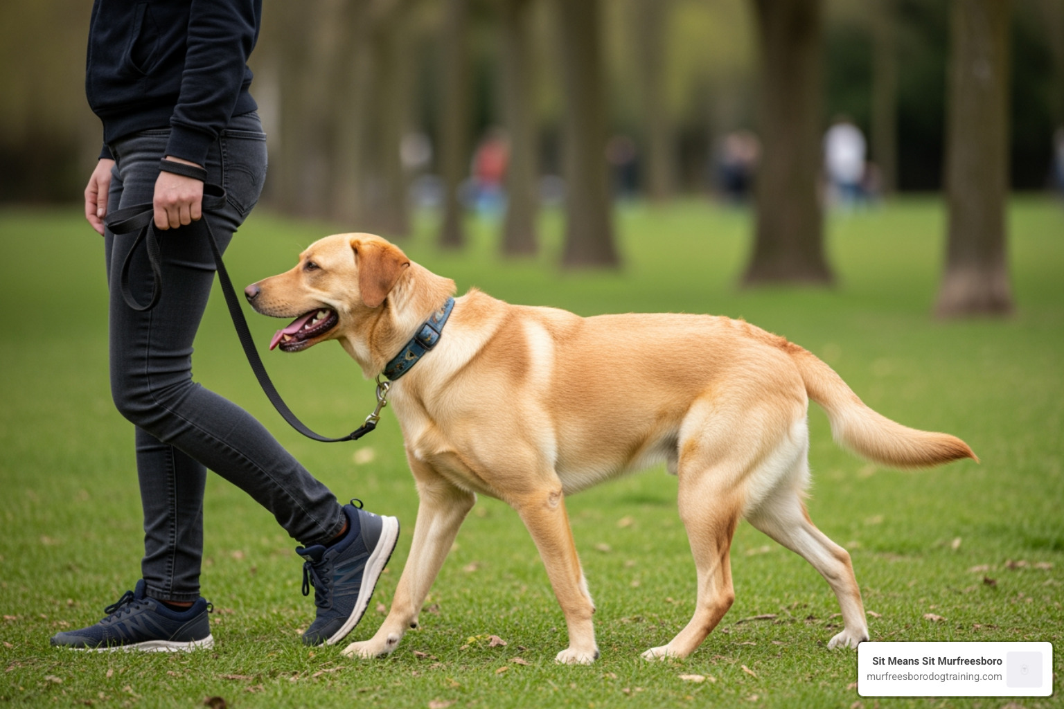 Teach dog to heel