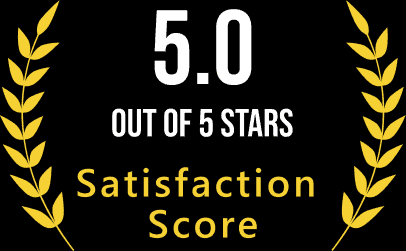 5.0 out of 5 Stars Satisfaction Score
